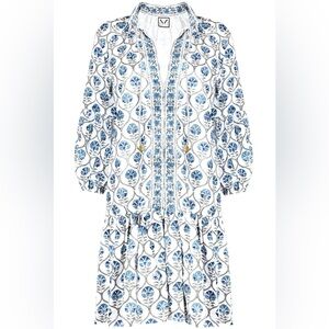 Women’s Neve & Noor floral Mimi dress paisley blue medium/ large